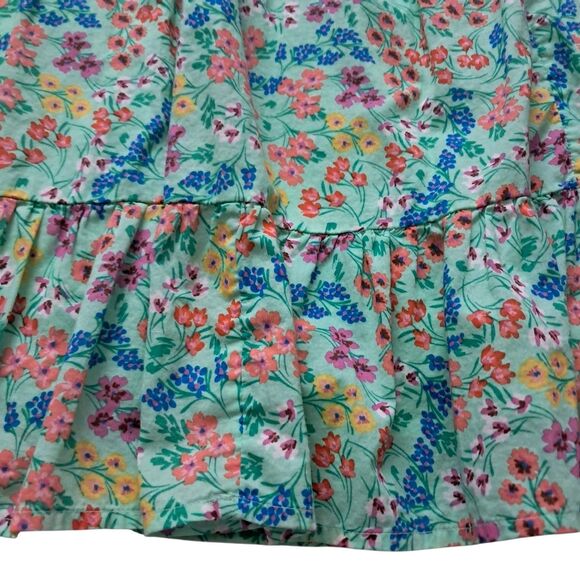 J. Crew Factory‎ Dress Women's 2 Petite Green Midi V Neck Smocked Cottagecore - Picture 8 of 16